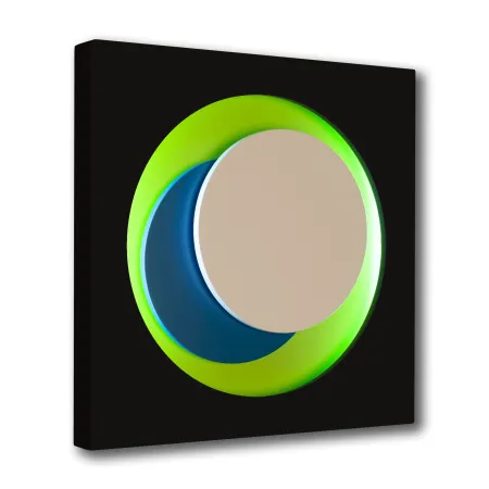 Incisione Su Legno Claisse - Cercle Noir et Vert