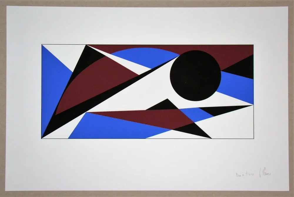Serigrafia Claisse - Composition géométrique - sans titre