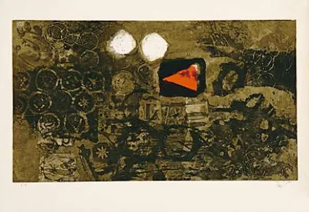 Acquatinta Clavé - A Rouge