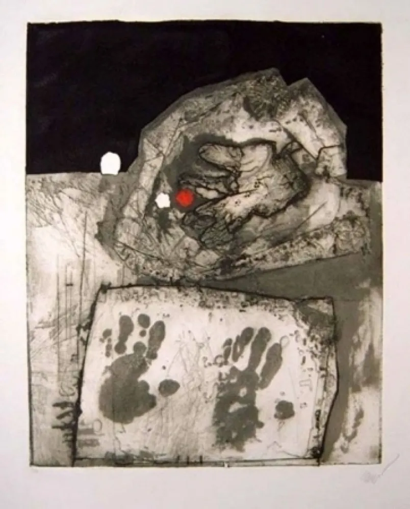 Acquaforte E Acquatinta Clavé - Gant et mains