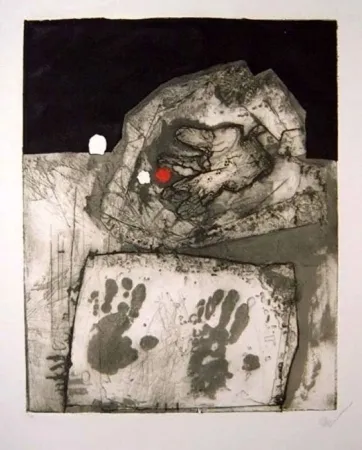 Acquaforte E Acquatinta Clavé - Gant et mains