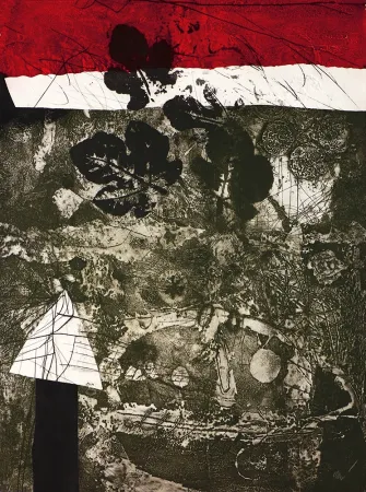 Incisione Clavé - Guerrier aux feuilles