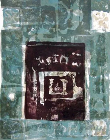 Litografia Clavé - Hommage a domenikos- Cadre bleu