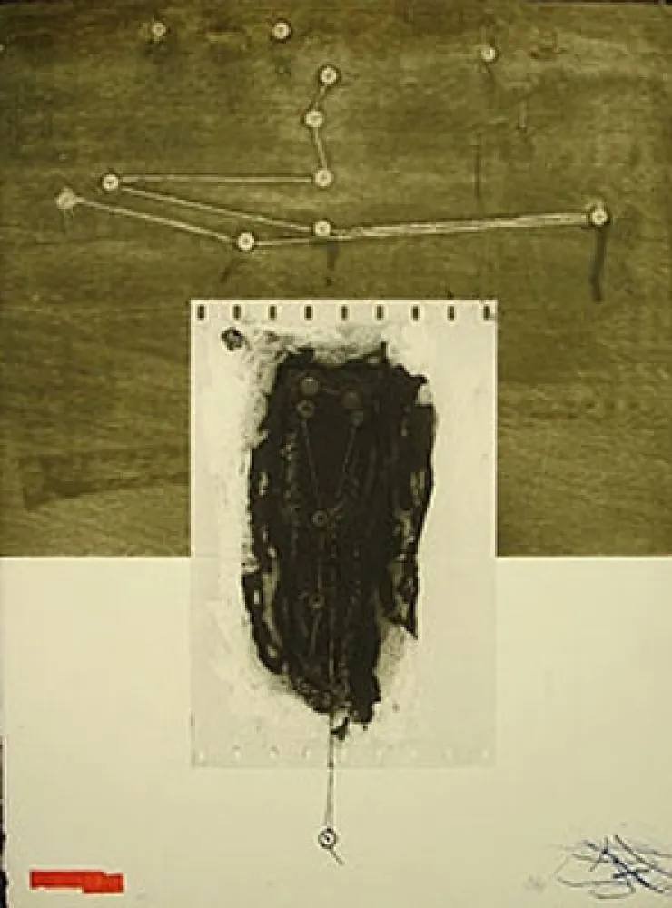 Acquaforte Clavé - LES CORDES MUETTES