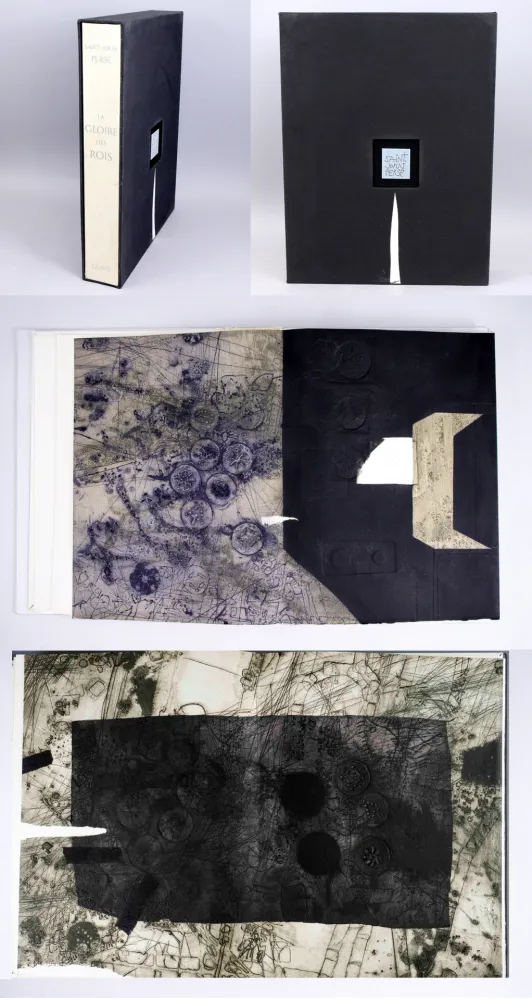 Libro Illustrato Clavé - Saint-John Perse : LA GLOIRE DES ROIS. 12 gravures originales de Clavé (1976)