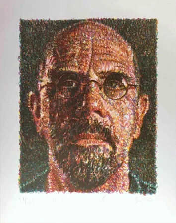 Serigrafia Close - Self Portrait (Lincoln Center)