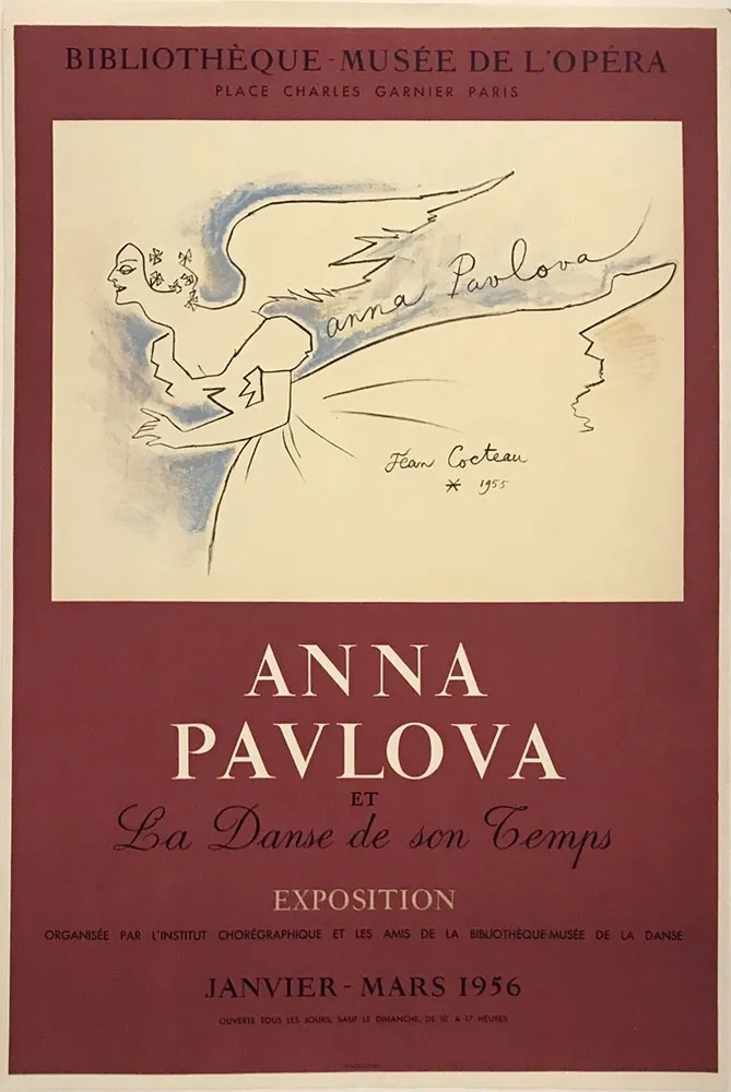 Manifesti Cocteau - Anna Pavlova et la danse de son temps