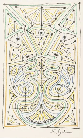 Libro Illustrato Cocteau - La chapelle Saint-Pierre de Villefranche-sur-Mer. Paris: Mourlot, 1958