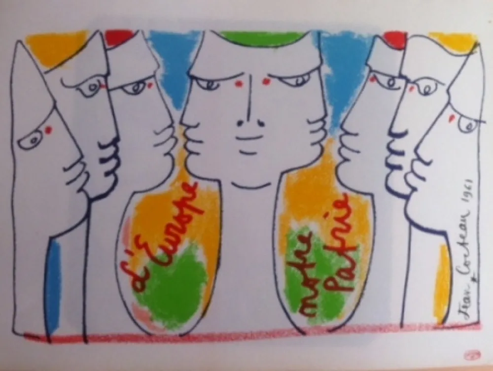 Litografia Cocteau - L'Europe