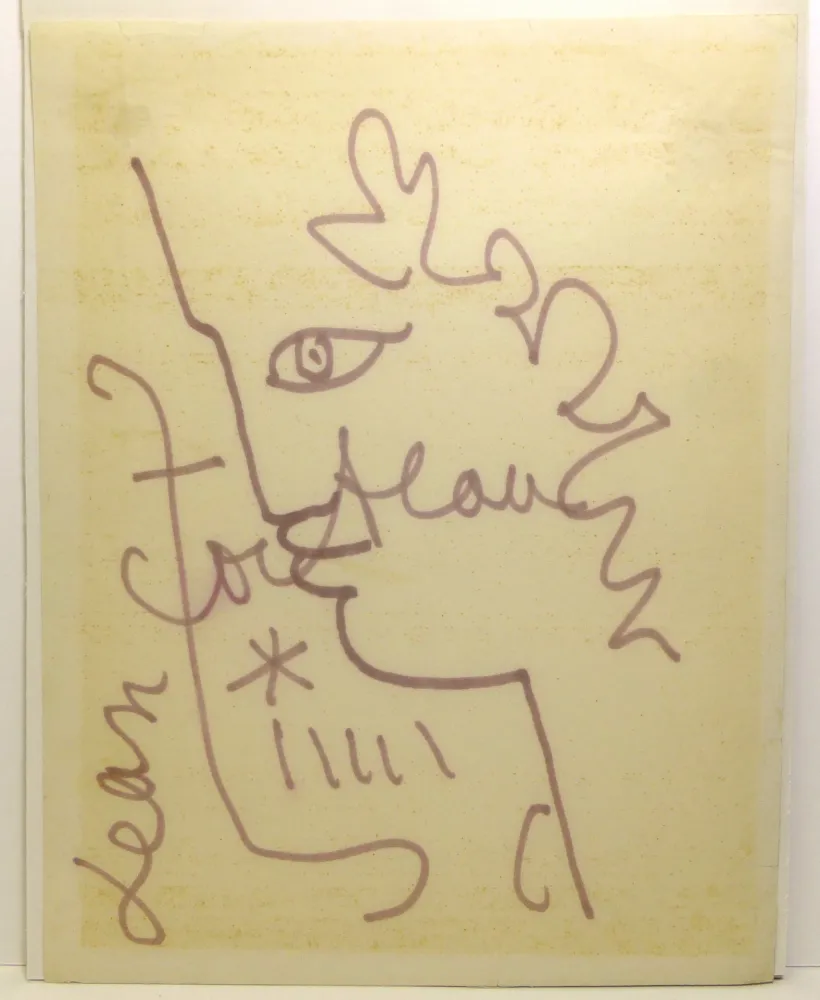 Non Tecnico Cocteau - Profil d'Ephèbe. Dessin