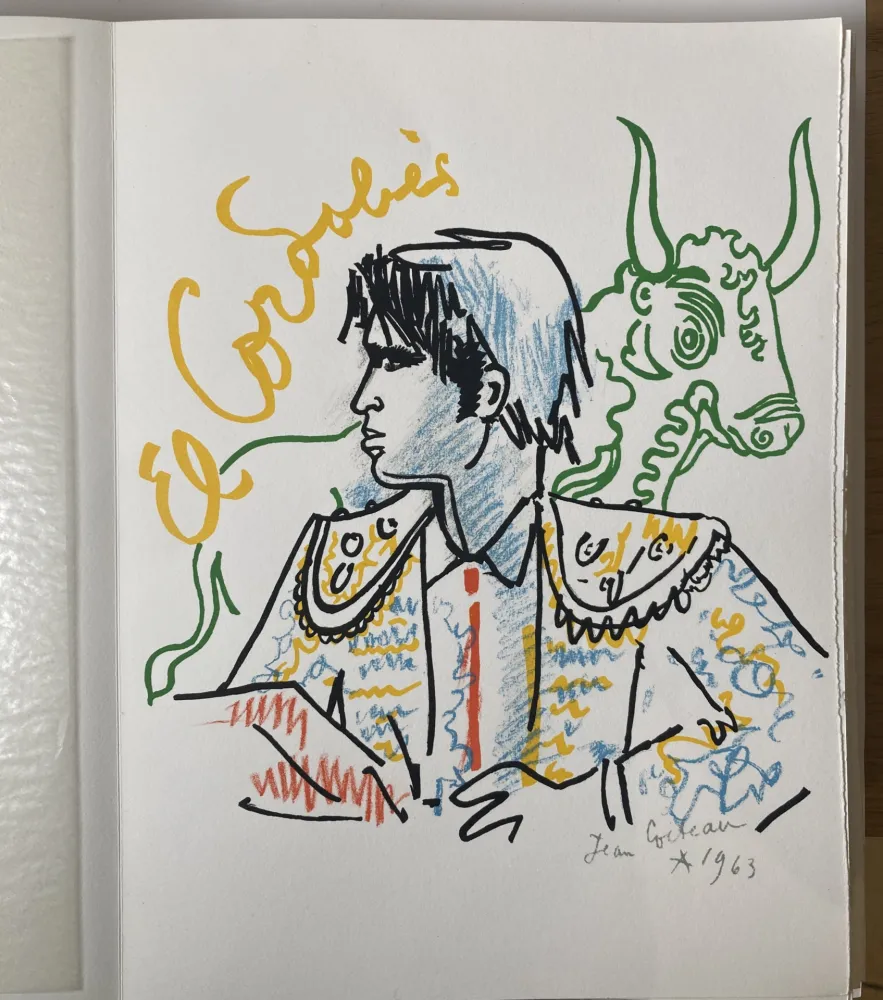 Litografia Cocteau - Taureaux