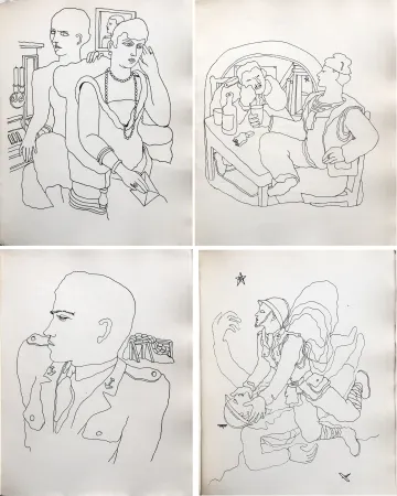 Libro Illustrato Cocteau - THOMAS L'IMPOSTEUR. Histoire et Dessins par Jean Cocteau (1927)