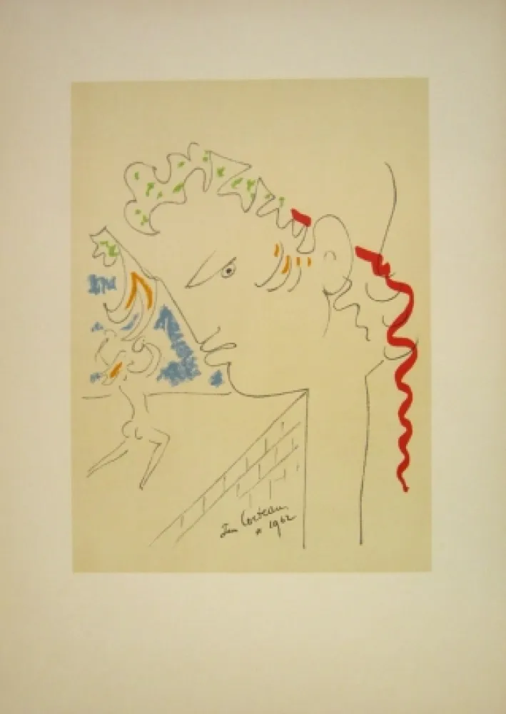 Litografia Cocteau - Untitled