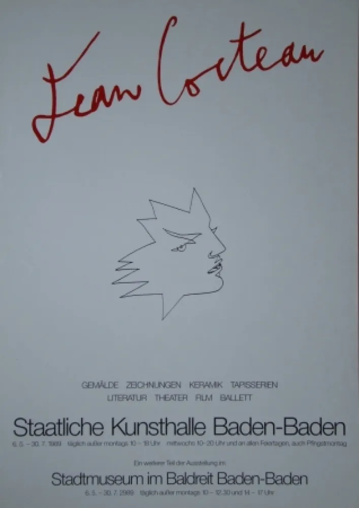 Manifesti Cocteau - Visage