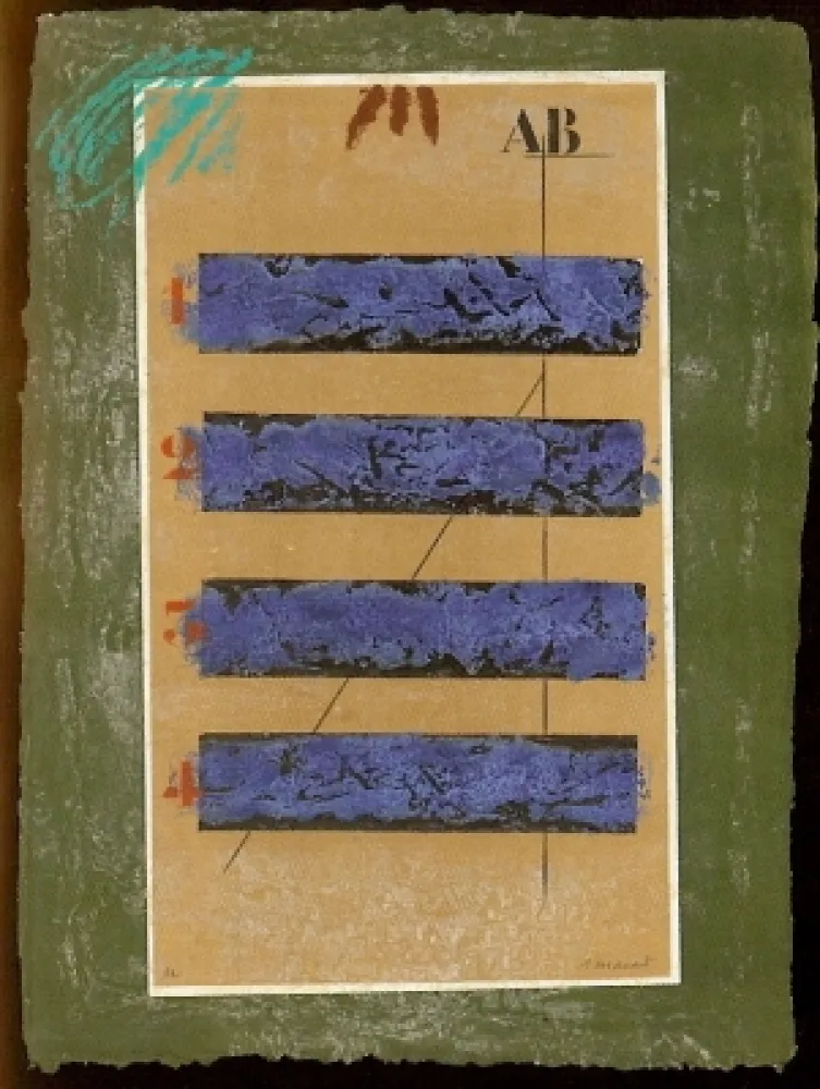 Incisione Coignard - Quatre Horizontales