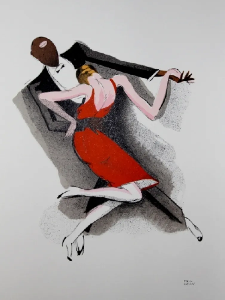 Litografia Colin - LE TUMULTE NOIR / BLACK THUNDER - 1927