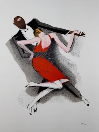 Litografia Colin - LE TUMULTE NOIR / BLACK THUNDER - 1927