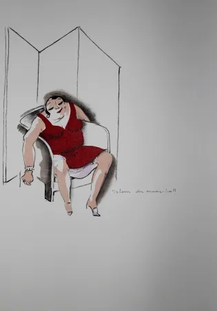 Litografia Colin - LE TUMULTE NOIR / BLACK THUNDER - Joséphine Baker - 1927