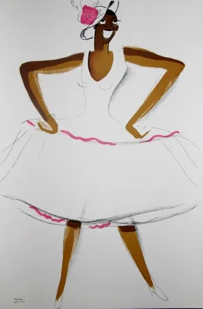 Litografia Colin - LE TUMULTE NOIR / BLACK THUNDER - Joséphine Baker - 1927