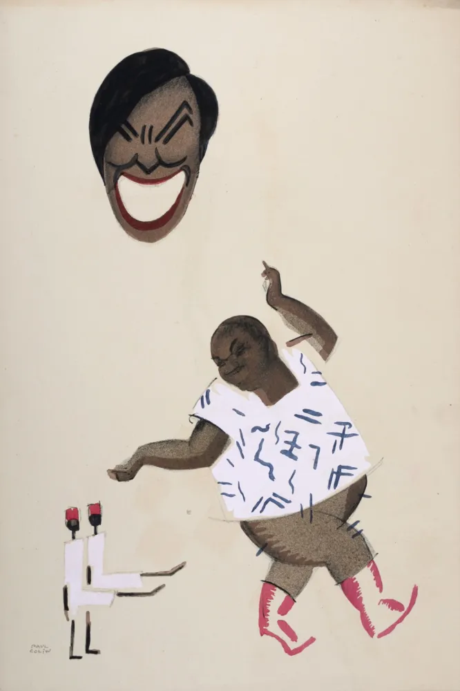 Litografia Colin - Le Tumulte Noir, C. 1927