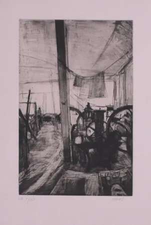 Incisione Collin - Les presses