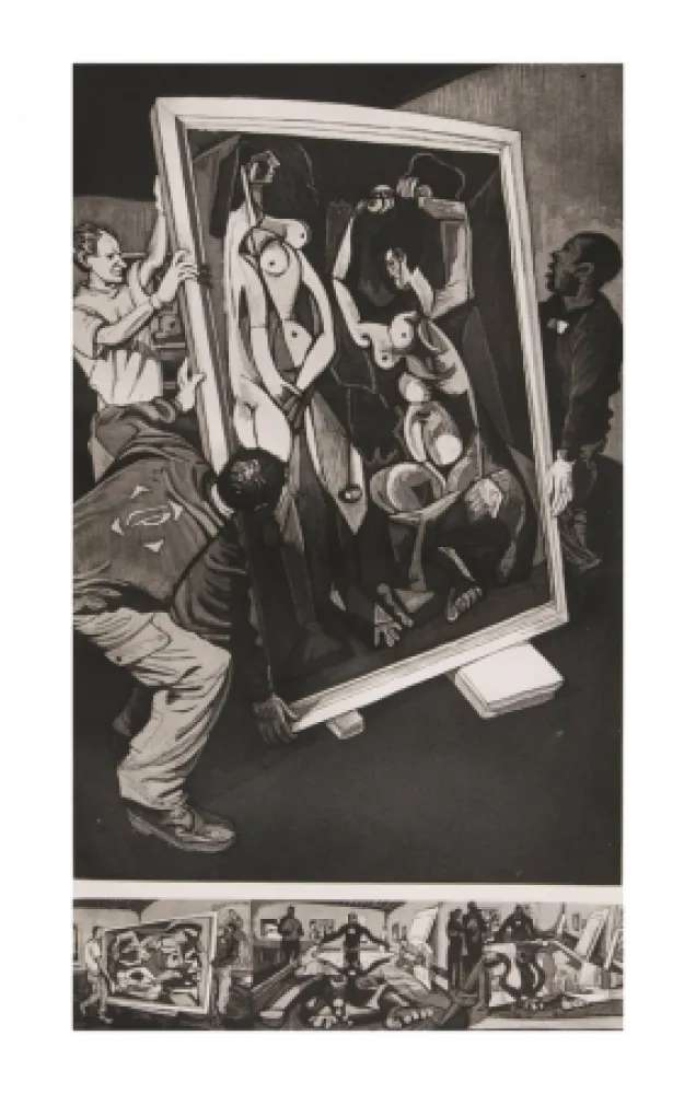 Acquaforte E Acquatinta Collin - Nus rouges - Picasso Grand Palais -2009