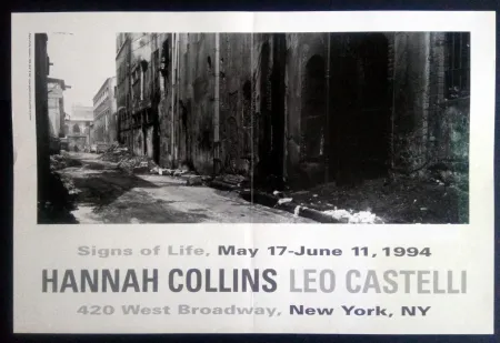 Manifesti Collins - Signs of Life May 17- June 11 1994 Leo Castelli