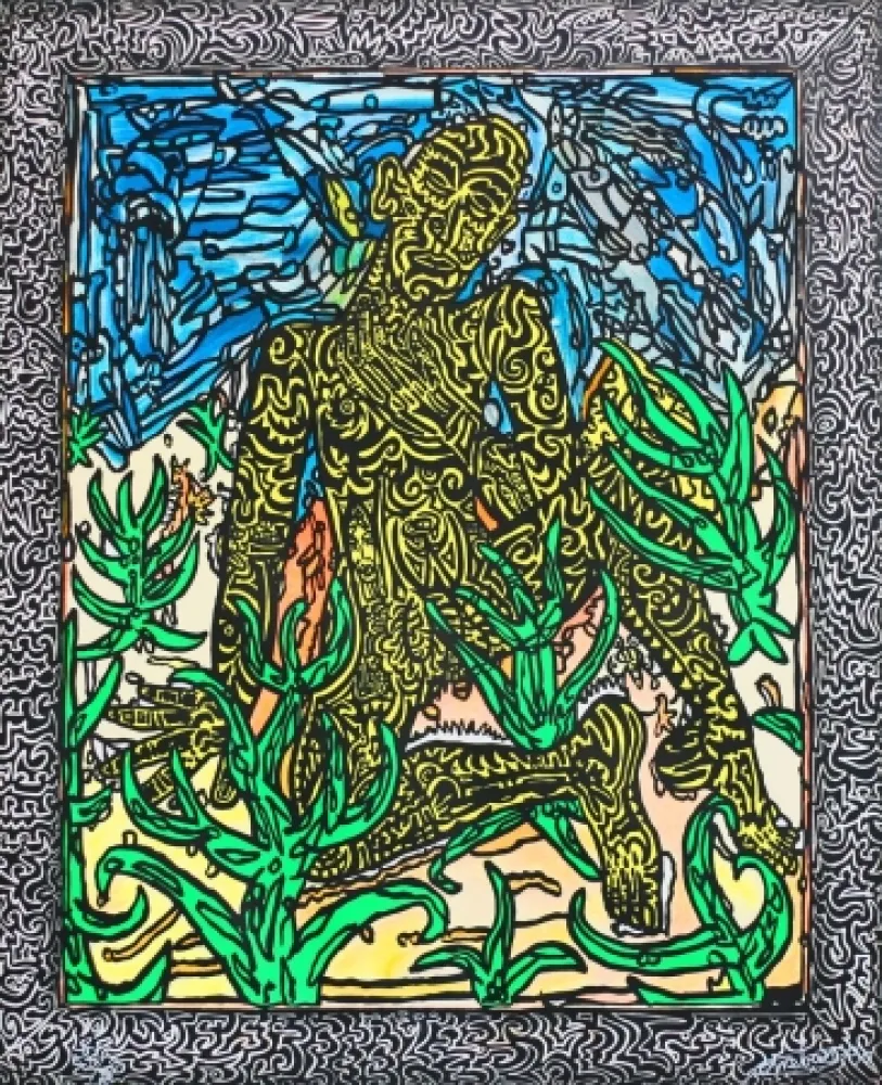 Serigrafia Combas - Homme jaune