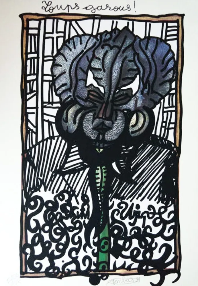 Serigrafia Combas - Loups Garous