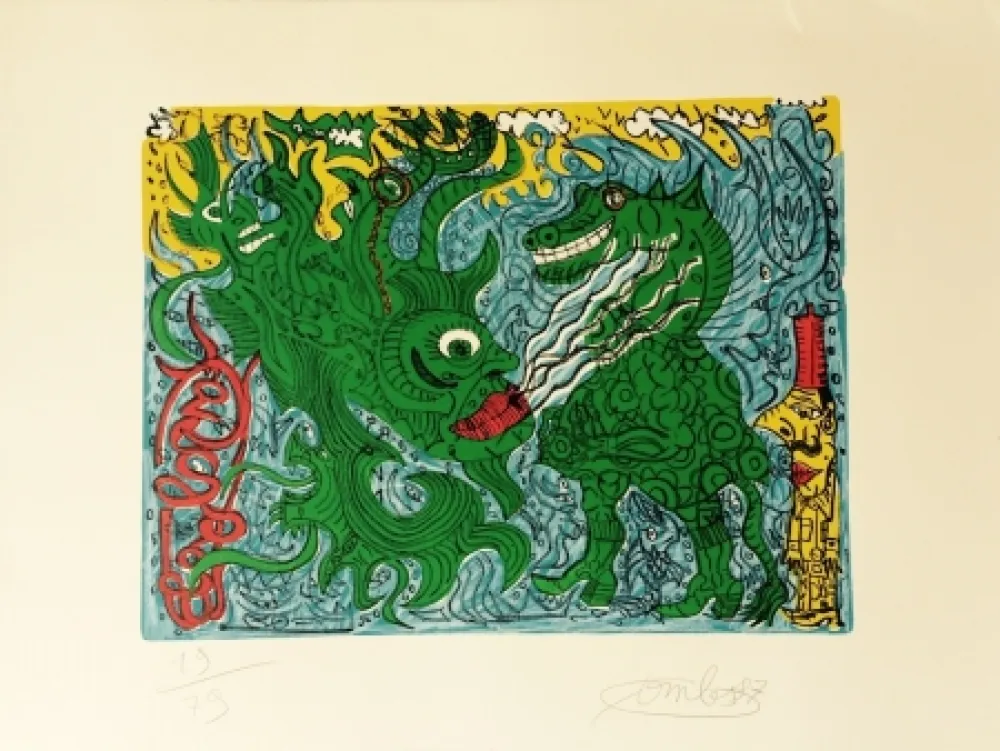 Litografia Combas - Sans titre, 1997