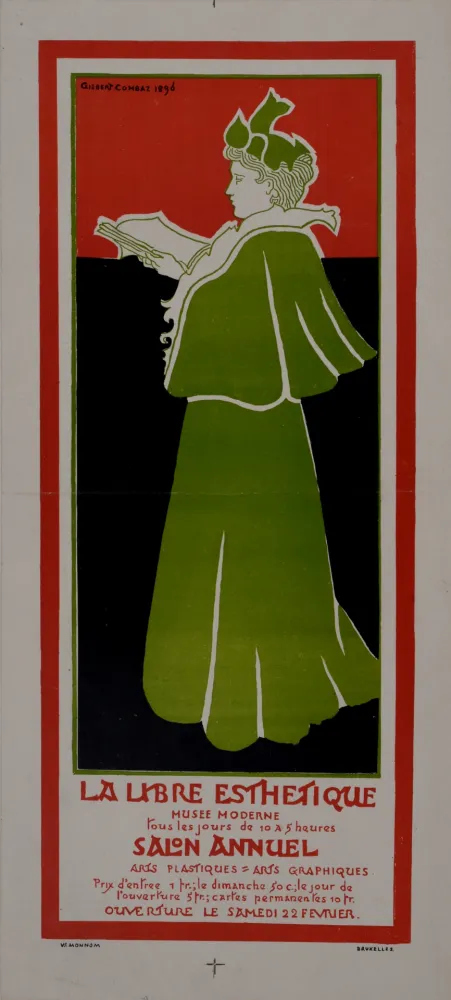 Manifesti Combaz - La libre Esthétique. 1896