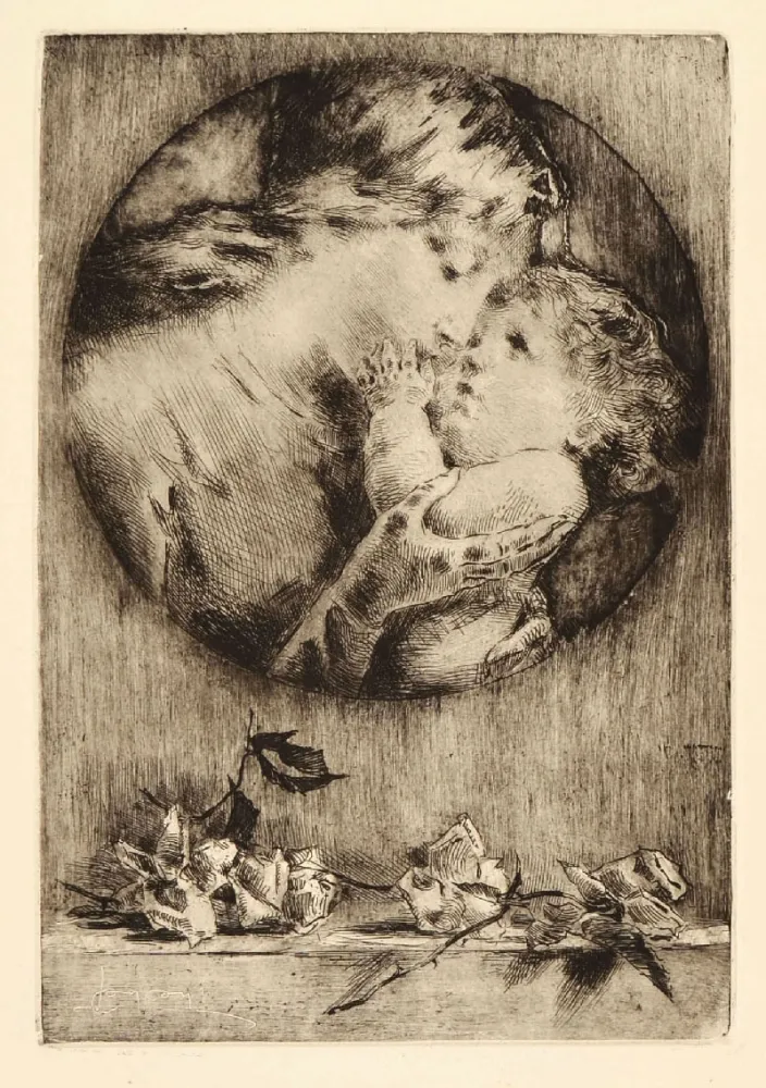 Acquaforte Conconi - AMOR MATERNO