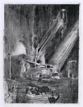 Incisione Conconi - LE STREGHE (The witches) 