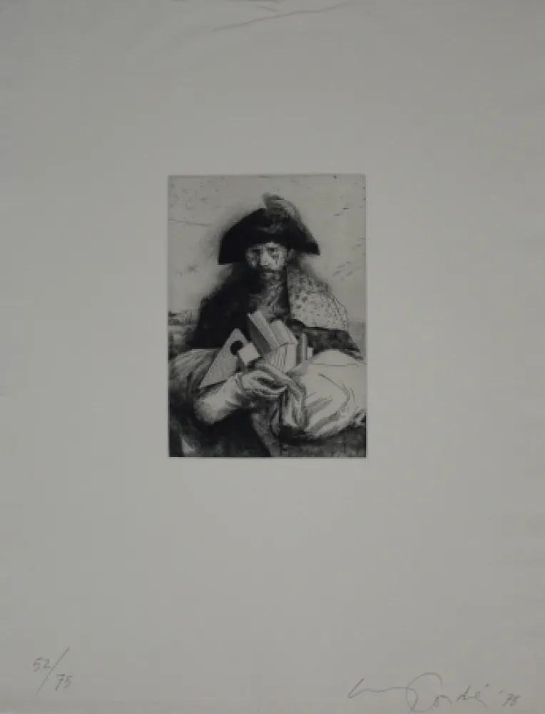 Incisione Condé - Caminante