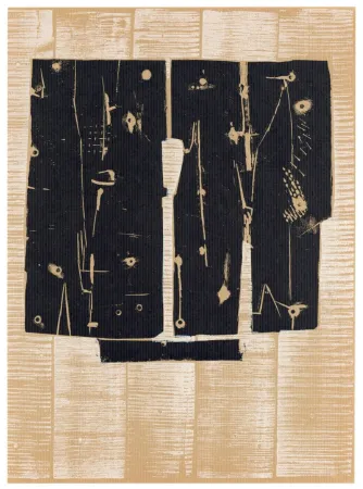 Incisione Su Legno Consagra - Composition