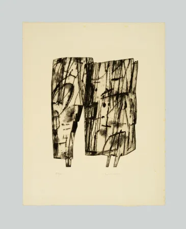 Incisione Consagra - Composizione