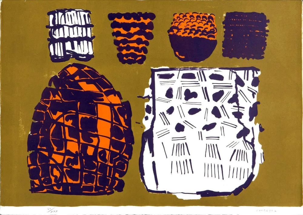 Litografia Consagra - Composizione