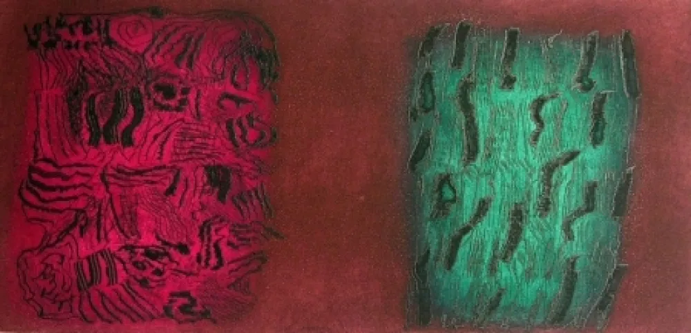 Acquaforte E Acquatinta Consagra - Senza titolo