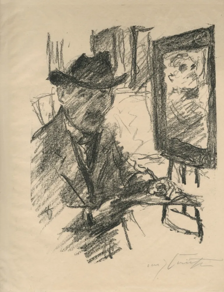 Litografia Corinth - Selbstbildnis