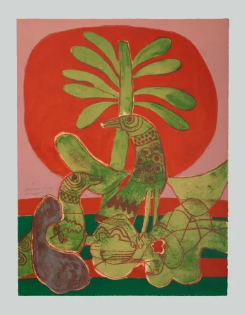 Serigrafia Corneille - Amore rouge