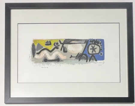 Grafica Numerica Corneille - April in Jazz, 1951, AO 42/90, encadré 