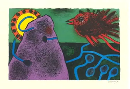 Litografia Corneille - Aurore sur la montagne