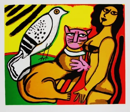 Serigrafia Corneille - Caresse