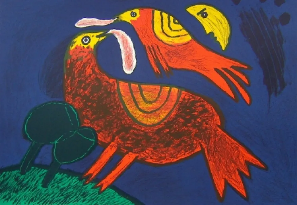 Litografia Corneille - Demi-lune dans ciel catalan