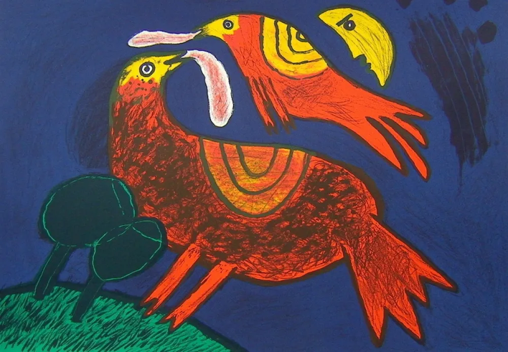 Litografia Corneille - Demi-Lune dans ciel Catalan