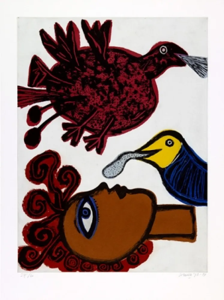 Acquatinta Corneille - Echo de L’Afrique.