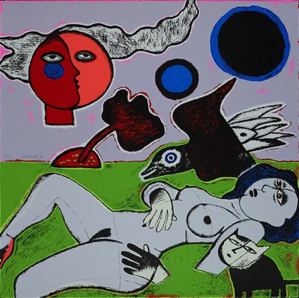 Serigrafia Corneille - Femme diurne