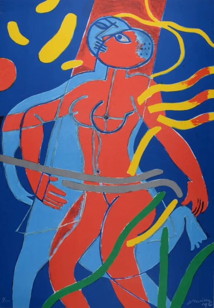 Litografia Corneille - Jeux de l'Air et de l'Eau