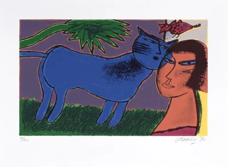 Serigrafia Corneille - L'amour au jour le jour 3