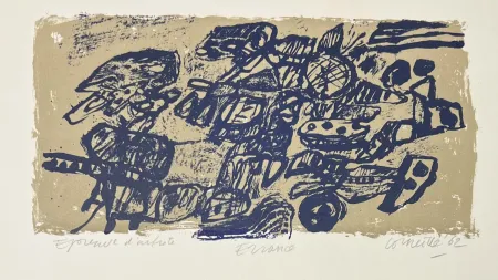 Litografia Corneille - Lithographie ancienne Errance, 1962